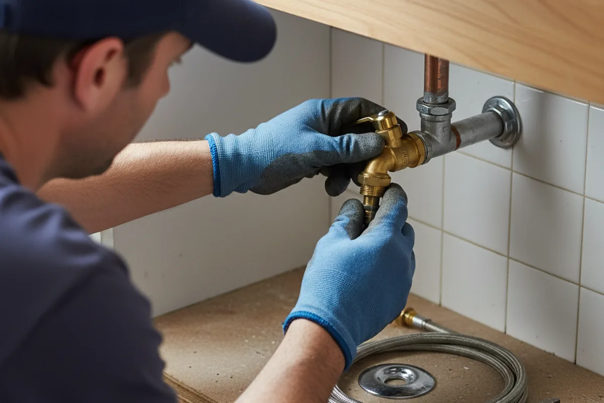 Shutoff valve and fitting work during Emergency Plumbing in Pe Ell